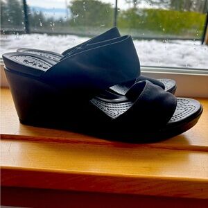 Crocs wedge sandals size 10